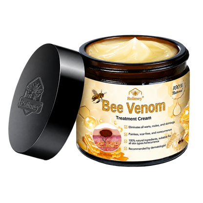 🥇👨‍⚕️Rolimey® Bee Venom Skin Treatment Cream - (Helping with acne, wart, rosacea, psoriasis, age spots, eczema, and reducing the appearance of stretch marks)