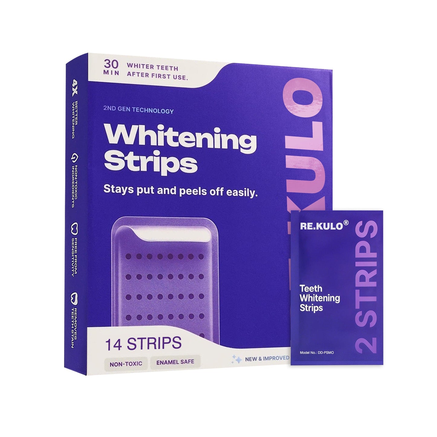 🥰𝑶𝒇𝒇𝒊𝒄𝒊𝒂𝒍 𝑺𝒕𝒐𝒓𝒆  | Purple Color-Correcting Strips for a Brighter Smile Instantly