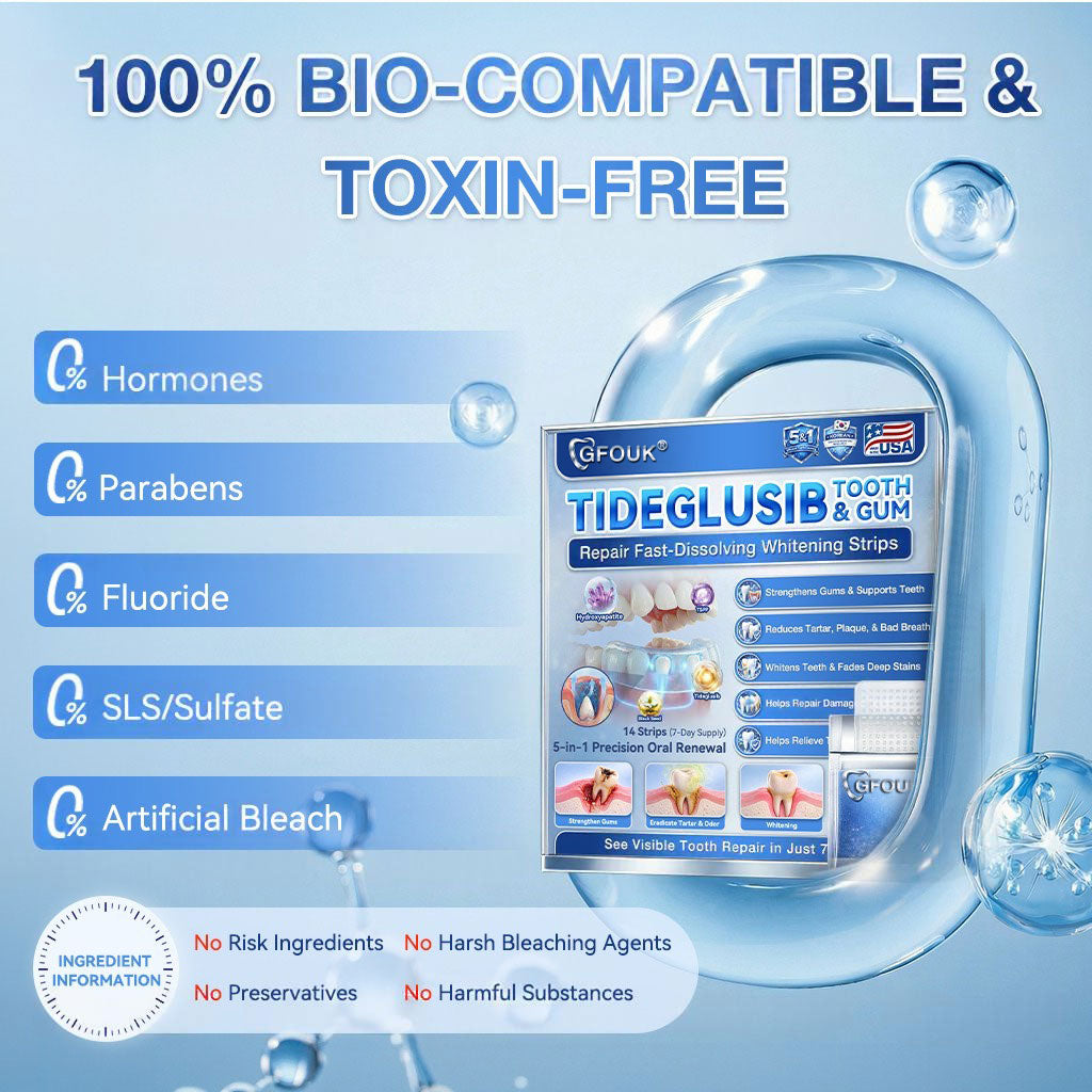 Smile instantly 🦷 GFOUK®⭐⭐ 𝑇𝑖𝑑𝑒𝑔𝑙𝑢𝑠𝑖𝑏 𝑇𝑜𝑜𝑡ℎ & 𝐺𝑢𝑚 𝑅𝑒𝑝𝑎𝑖𝑟 𝐹𝑎𝑠𝑡-𝐷𝑖𝑠𝑠𝑜𝑙𝑣𝑖𝑛𝑔 𝑊ℎ𝑖𝑡𝑒𝑛𝑖𝑛𝑔 𝑆𝑡𝑟𝑖𝑝𝑠  (𝟓-𝐢𝐧-𝟏 💎 𝐑𝐞𝐛𝐮𝐢𝐥𝐝 𝐄𝐧𝐚𝐦𝐞𝐥 & 𝐃𝐞𝐧𝐭𝐢𝐧 • 𝐒𝐭𝐫𝐞𝐧𝐠𝐭𝐡𝐞𝐧 𝐆𝐮𝐦𝐬 • 𝐄𝐫𝐚𝐝𝐢𝐜𝐚𝐭𝐞 𝐓𝐚𝐫𝐭𝐚𝐫 & 𝐎𝐝𝐨𝐫 • 𝐖𝐡𝐢𝐭𝐞𝐧𝐢𝐧𝐠 • 𝐒𝐭𝐨𝐩 𝐓𝐨𝐨𝐭𝐡 𝐒𝐞𝐧𝐬𝐢𝐭𝐢𝐯𝐢𝐭𝐲)