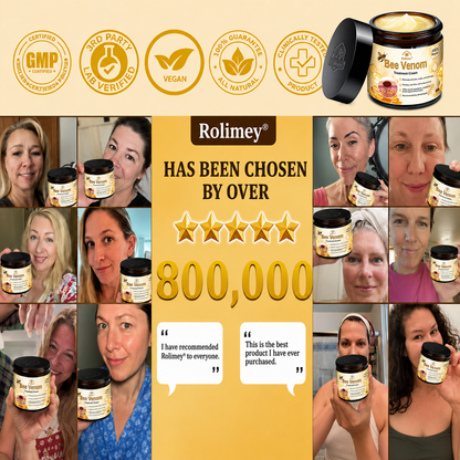 🥇👨‍⚕️Rolimey® Bee Venom Skin Treatment Cream - (Helping with acne, wart, rosacea, psoriasis, age spots, eczema, and reducing the appearance of stretch marks)