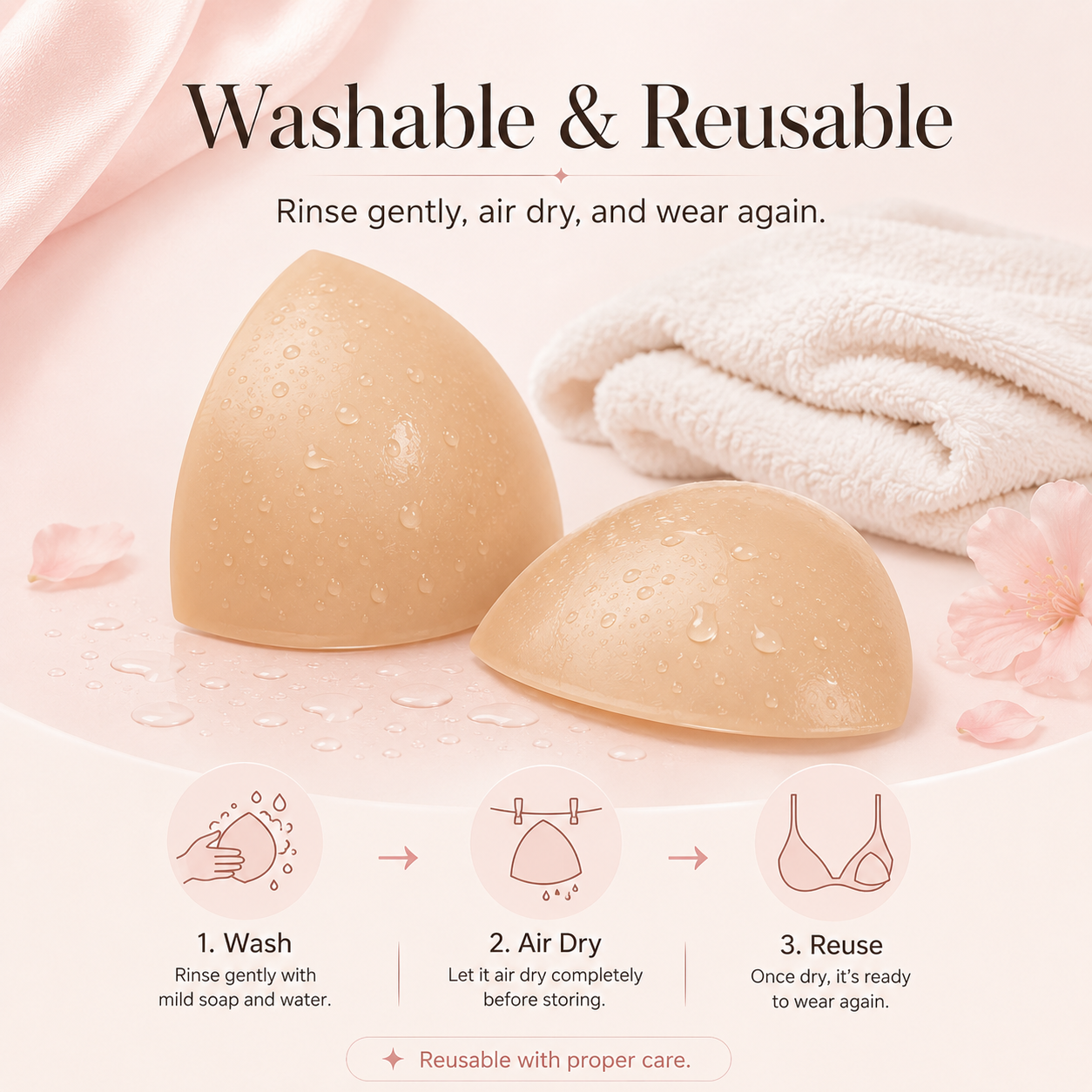 🧩Last Day 50% OFF🧩-- Invisible Lift - Patented Sticky Fashion Bra Inserts Prevents Nipple Slips No Sewing Required Low Cut Tops Womenswear