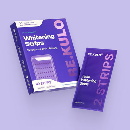 🍀𝑶𝒇𝒇𝒊𝒄𝒊𝒂𝒍 𝑺𝒕𝒐𝒓𝒆  | Purple Color-Correcting Strips for a Brighter Smile Instantly