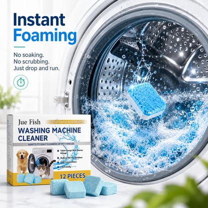 🔥Last Day 50% OFF🔥- 🐕 Pet-Friendly Washing Machine Cleaner Tablets – Deep Clean, Deodorize & Remove Hidden Buildup