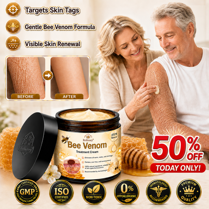 🥇👨‍⚕️Rolimey® Bee Venom Skin Treatment Cream - (Helping with acne, wart, rosacea, psoriasis, age spots, eczema, and reducing the appearance of stretch marks)