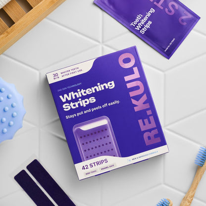 🥰𝑶𝒇𝒇𝒊𝒄𝒊𝒂𝒍 𝑺𝒕𝒐𝒓𝒆  | Purple Color-Correcting Strips for a Brighter Smile Instantly