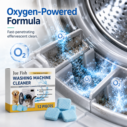 🔥Last Day 50% OFF🔥- 🐕 Pet-Friendly Washing Machine Cleaner Tablets – Deep Clean, Deodorize & Remove Hidden Buildup