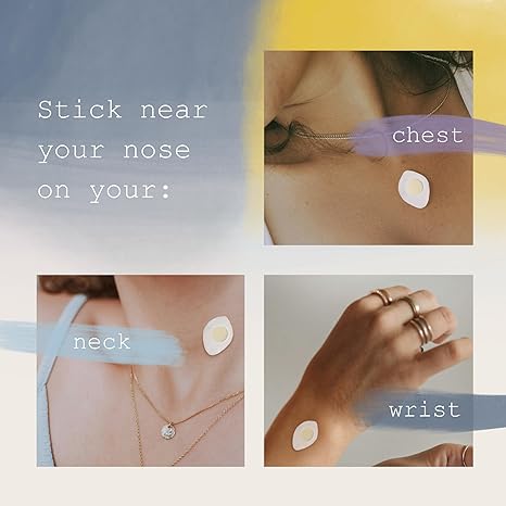 Aromatherapy Sleep Patches - Pure Essential Oil Aroma Patch - Lavender and Roman Chamomile Essential Oils for Sleep - 8-Pack