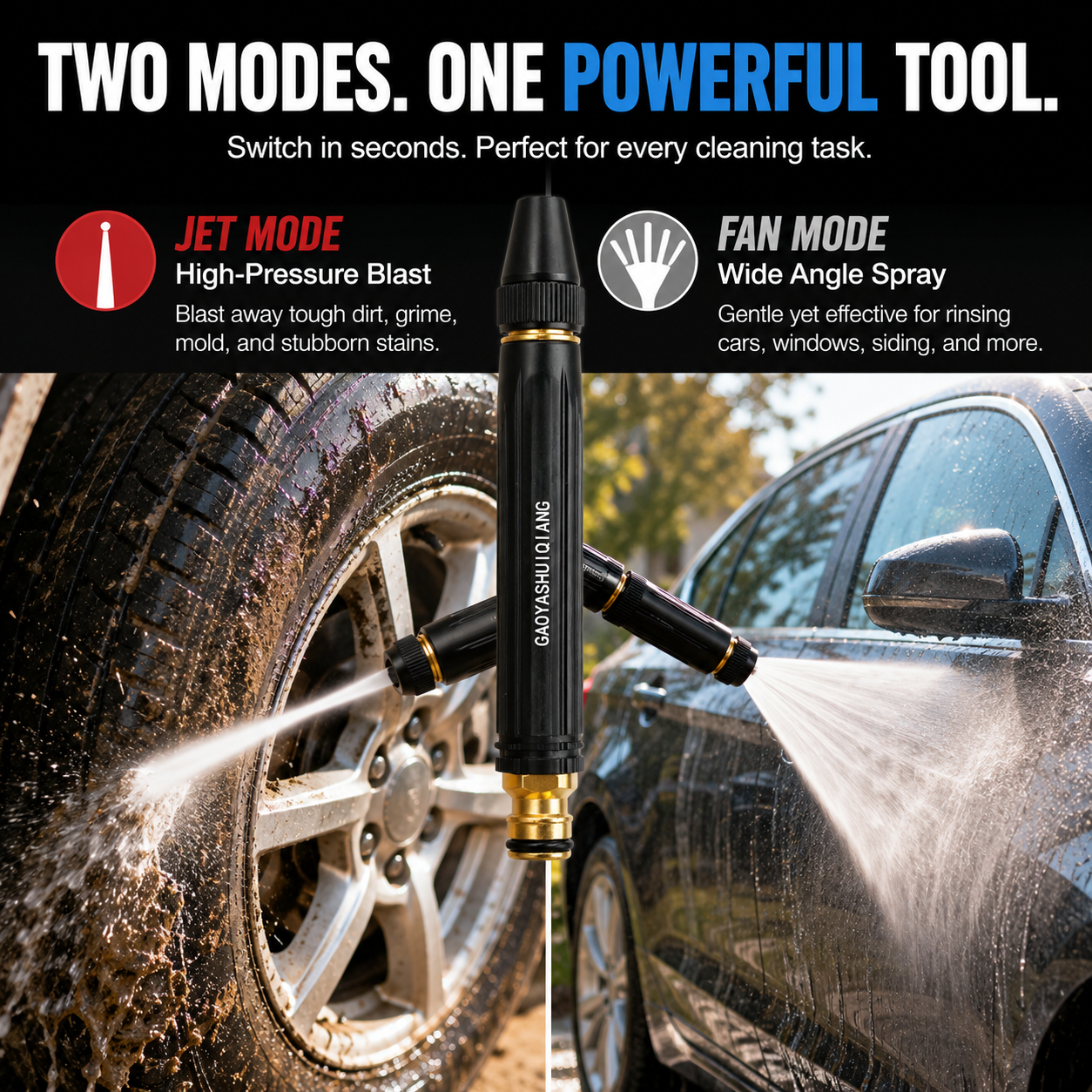 🎉 Buy One, Get One Free! 🎁 High-Pressure Car Wash Spray Gun — An Essential Tool for Watering Flowers & Vegetables and Cleaning Your Beloved Car! 👍