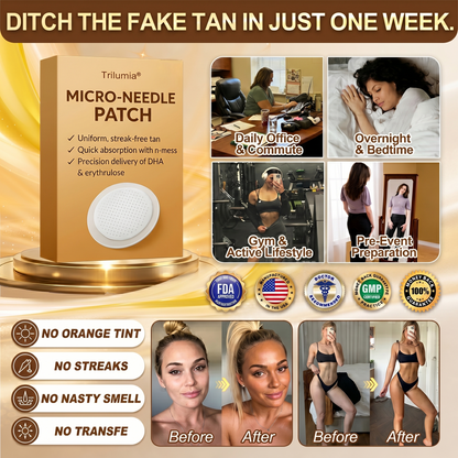 ☀️𝑶𝒇𝒇𝒊𝒄𝒊𝒂𝒍 𝑺𝒕𝒐𝒓𝒆 | ☀️ Trilumia® 𝐒𝐮𝐧𝐥𝐞𝐬𝐬 𝐈𝐧𝐬𝐭𝐚𝐧𝐭 𝐁𝐫𝐨𝐧𝐳𝐞 𝐓𝐚𝐧𝐧𝐢𝐧𝐠 𝐌𝐢𝐜𝐫𝐨𝐧𝐞𝐞𝐝𝐥𝐞 𝐏𝐚𝐭𝐜𝐡 🇺🇸 (𝐉𝐮𝐬𝐭 𝐨𝐧𝐜𝐞 𝐚 𝐝𝐚𝐲) 𝐕𝐢𝐬𝐢𝐛𝐥𝐞 𝐁𝐫𝐨𝐧𝐳𝐞 𝐆𝐥𝐨𝐰 𝐢𝐧 𝟕 𝐃𝐚𝐲𝐬 ✅ 𝐍𝐨 𝐔𝐕, 𝐍𝐨 𝐎𝐫𝐚𝐧𝐠𝐞, 𝐍𝐨 𝐒𝐭𝐫𝐞𝐚𝐤𝐬, 𝐍𝐨 𝐃𝐇𝐀, 𝐍𝐨 𝐌𝐞𝐬𝐬.