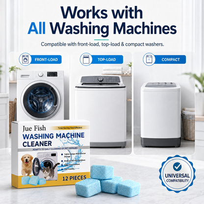 🔥Last Day 50% OFF🔥- 🐕 Pet-Friendly Washing Machine Cleaner Tablets – Deep Clean, Deodorize & Remove Hidden Buildup
